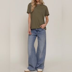 #95642 🛑 S,M,L THE BEST Chic Trendy Short Sleeve Round Neck Tee
